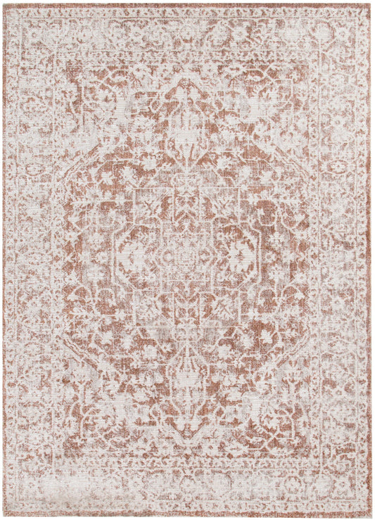Solace Brown Vintage Rug — polyester rug, contemporary, designer, Haus & Harbour