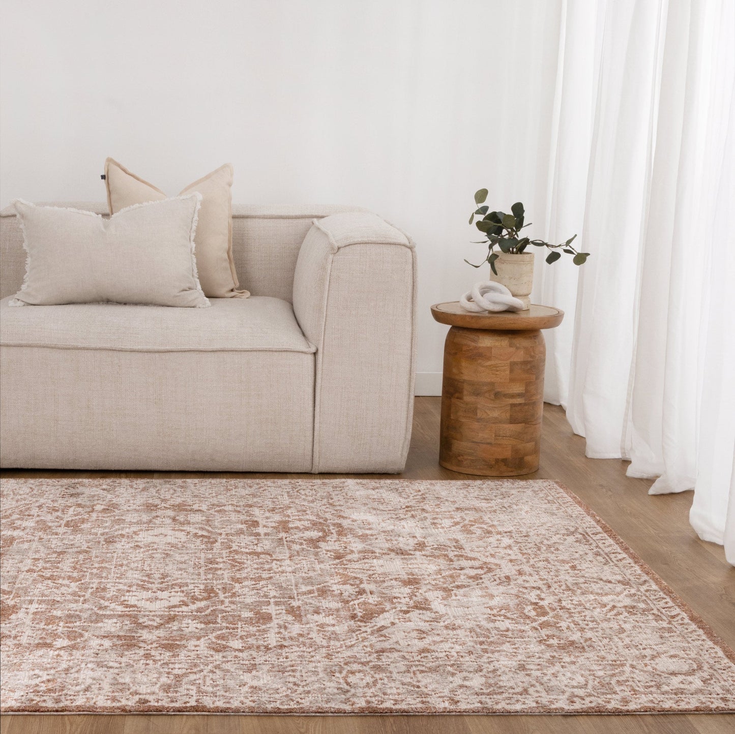 Solace Brown Vintage Rug