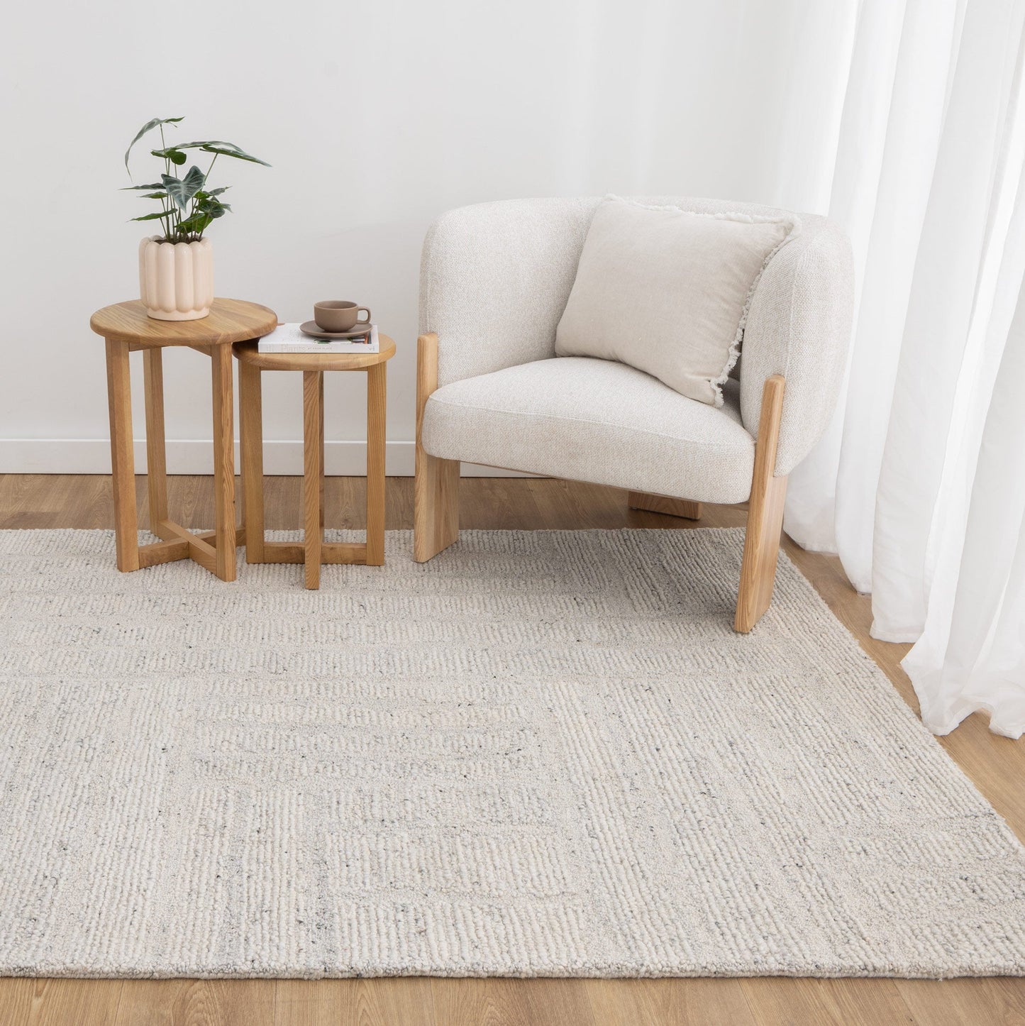 Serenity Silver Wool Rug