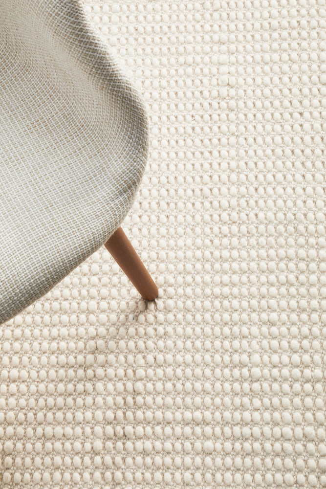 Halden White Wool Rug