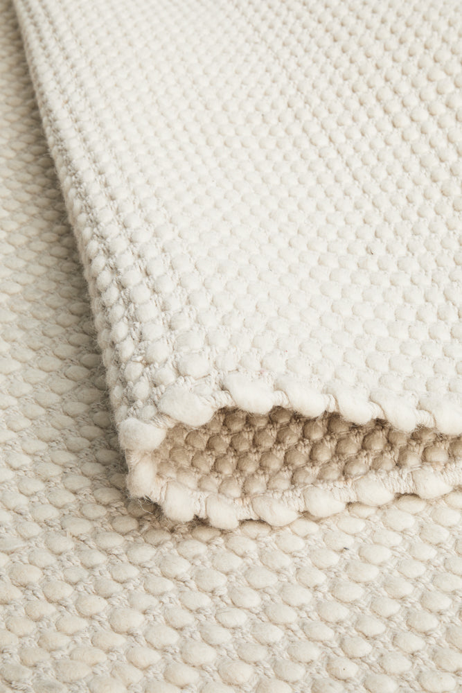 Halden White Wool Rug