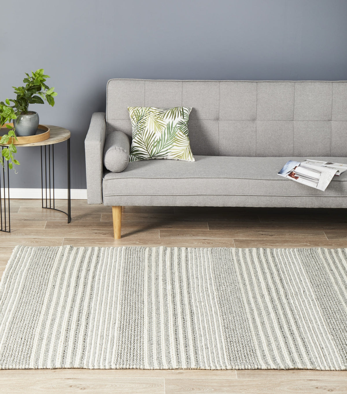 Halden Silver Wool Rug