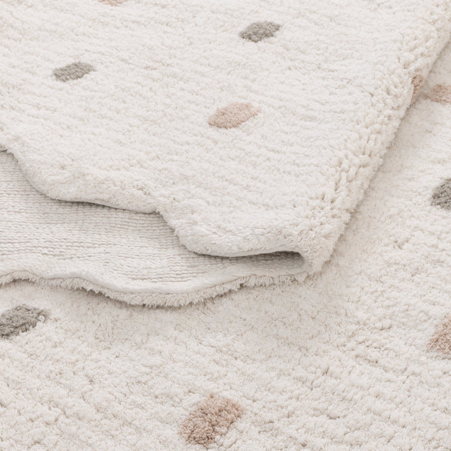 Dream White Round Kids Rug