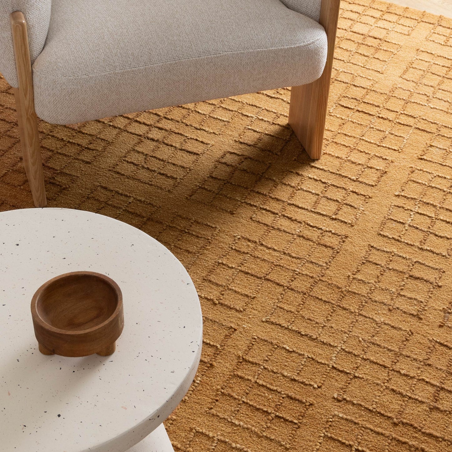 Alure Modern Brown Wool Rug