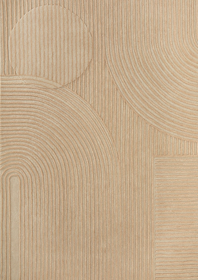 Caldera Beige Wool Rug