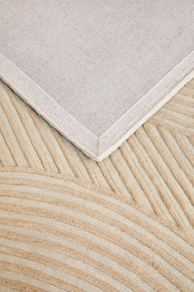 Caldera Beige Wool Rug
