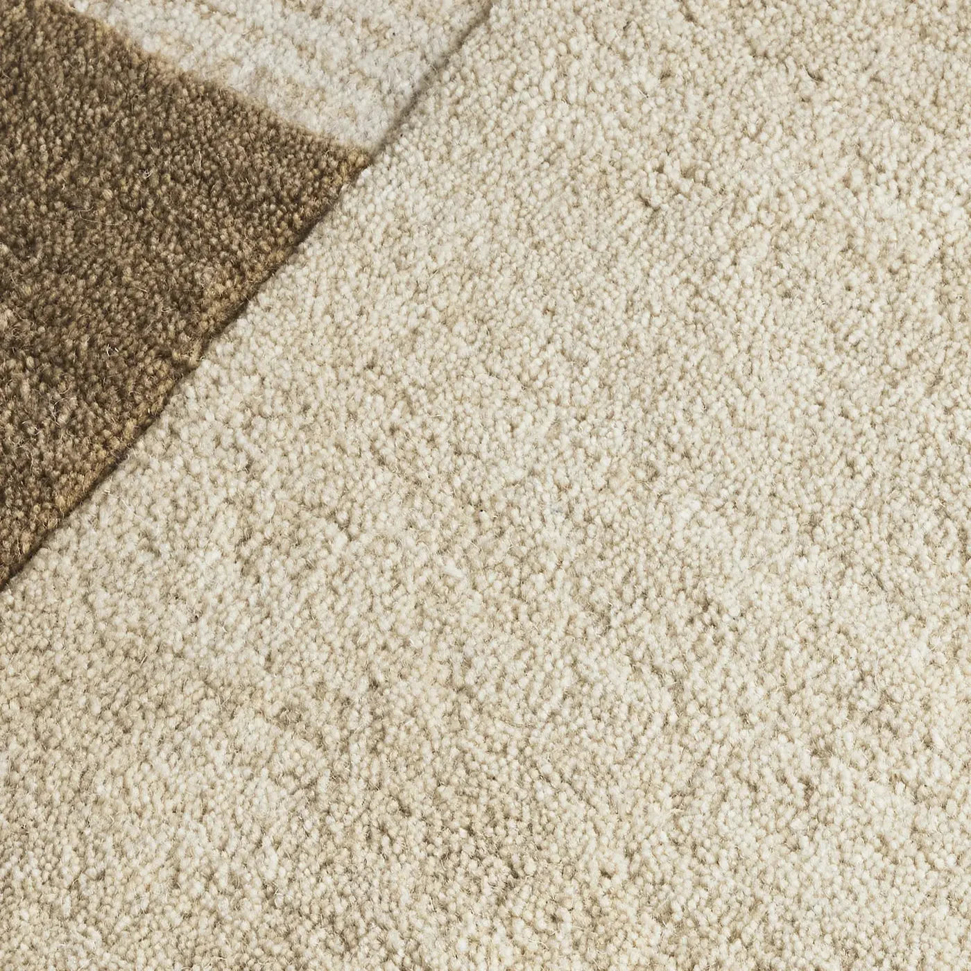 Varo Beige Brown Wool Rug