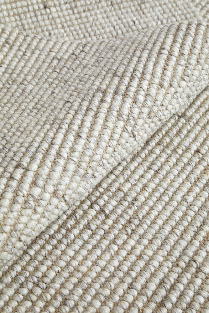 Selvia Beige Wool & Jute Runner Rug