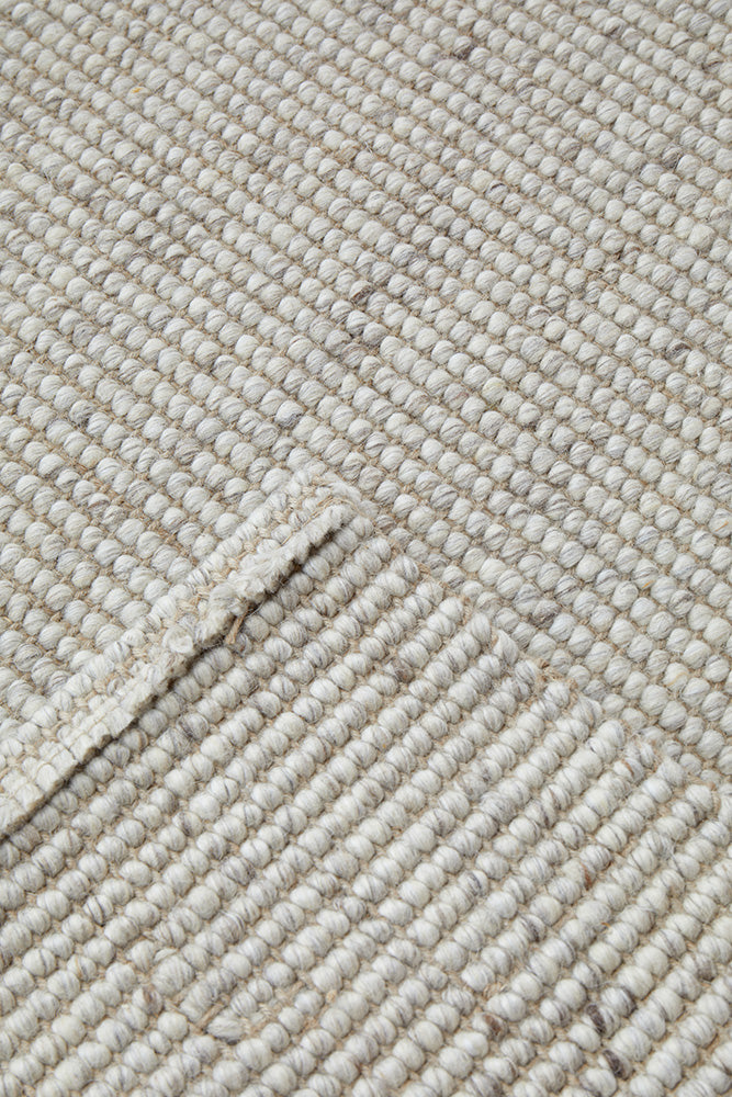 Selvia Beige Wool & Jute Runner Rug