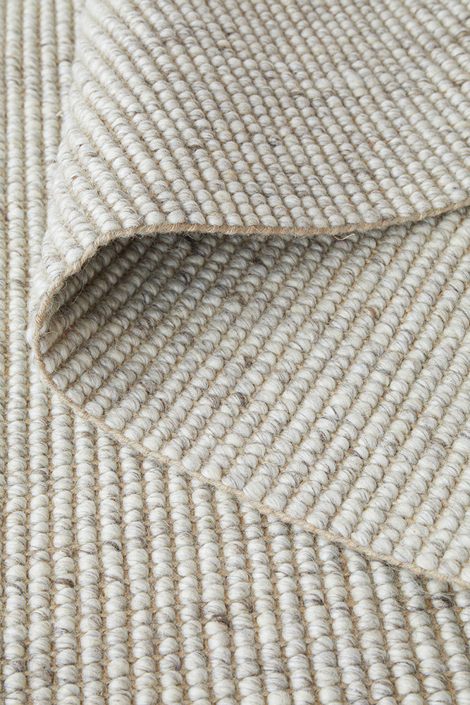 Selvia Beige Wool & Jute Runner Rug