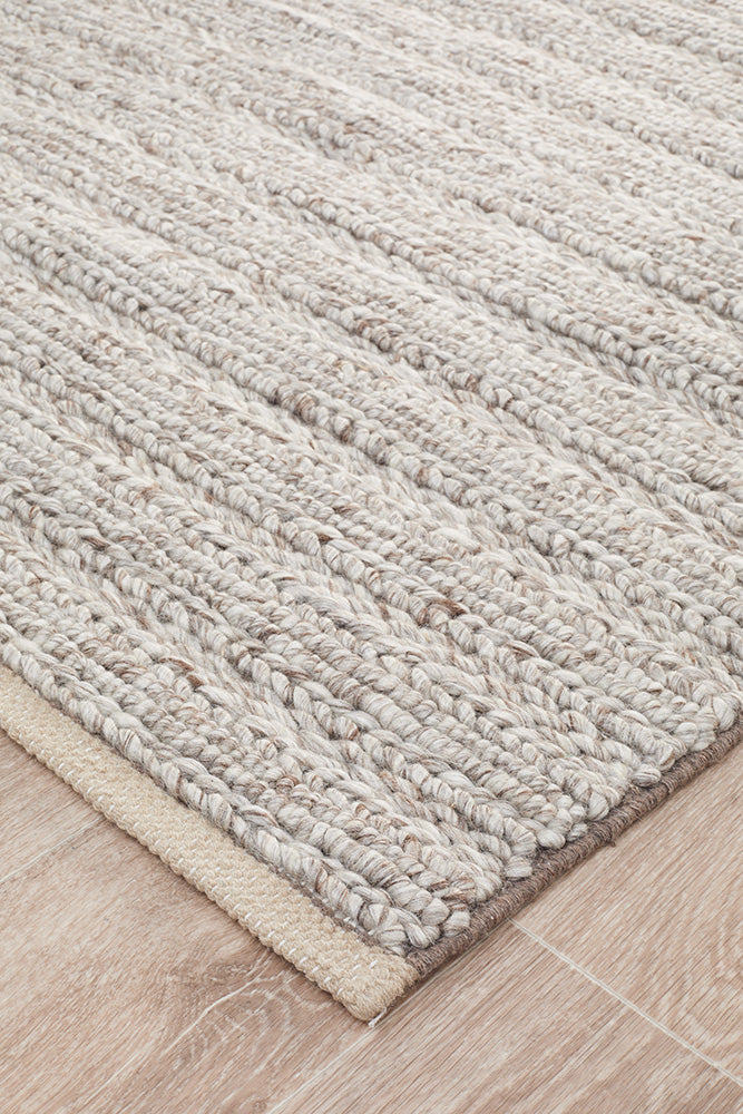 Sorrel Natural Beige Wool Rug