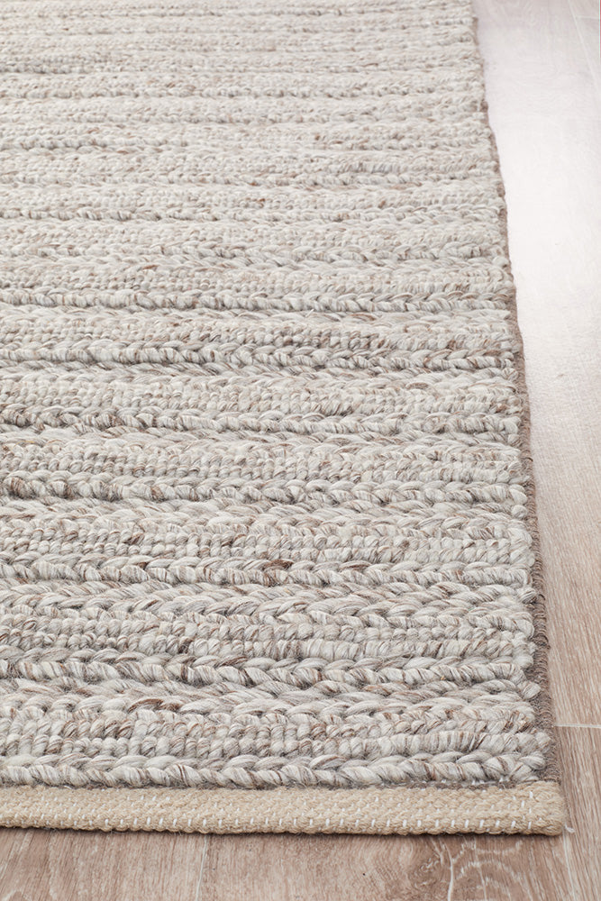 Sorrel Natural Beige Wool Rug