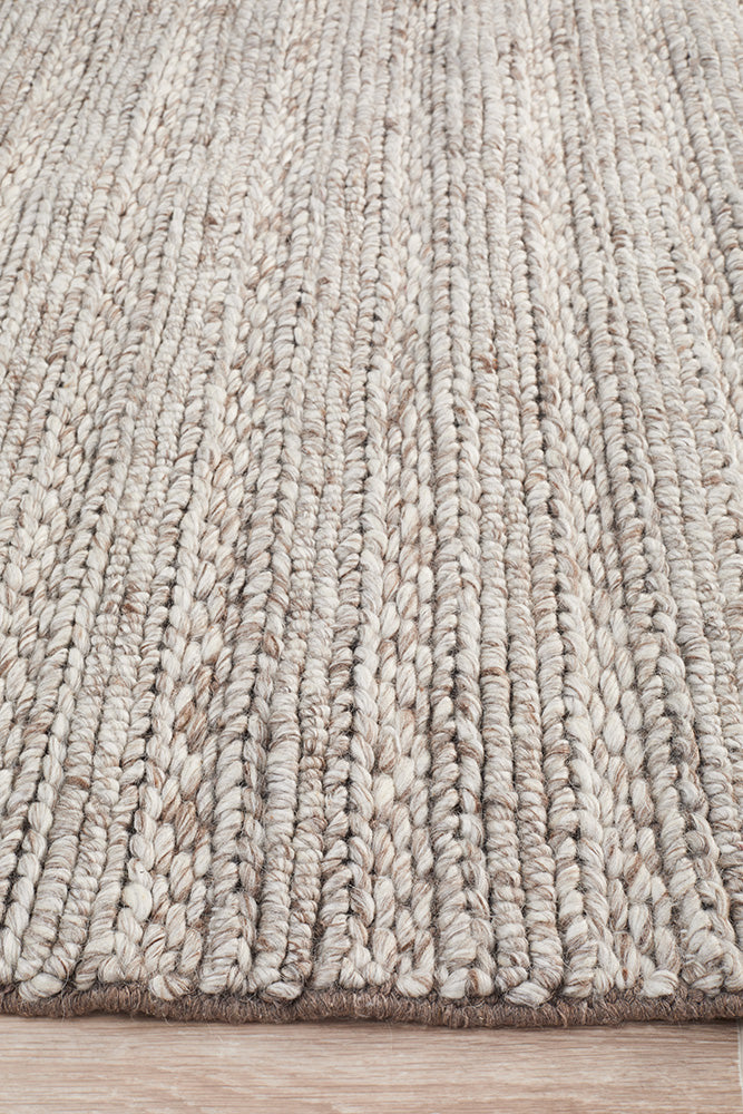 Sorrel Natural Beige Wool Rug