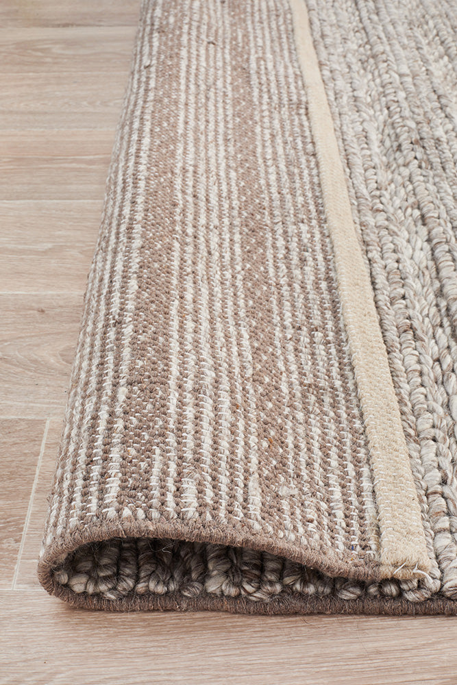 Sorrel Natural Beige Wool Rug
