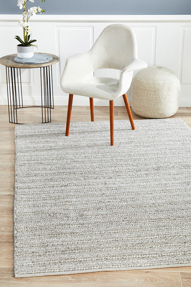 Sorrel Silver Wool Rug