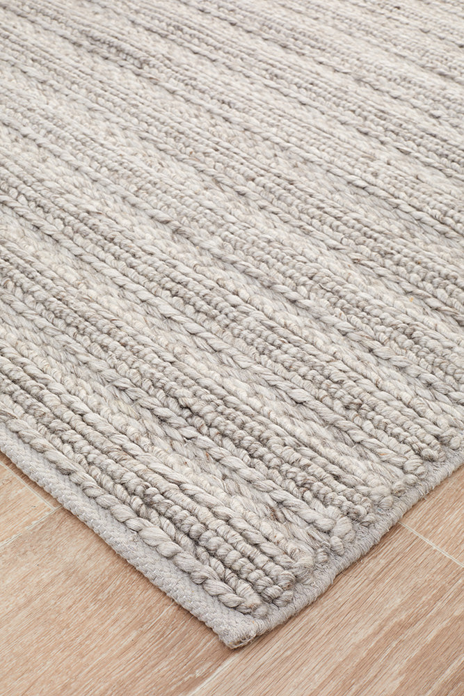 Sorrel Silver Wool Rug