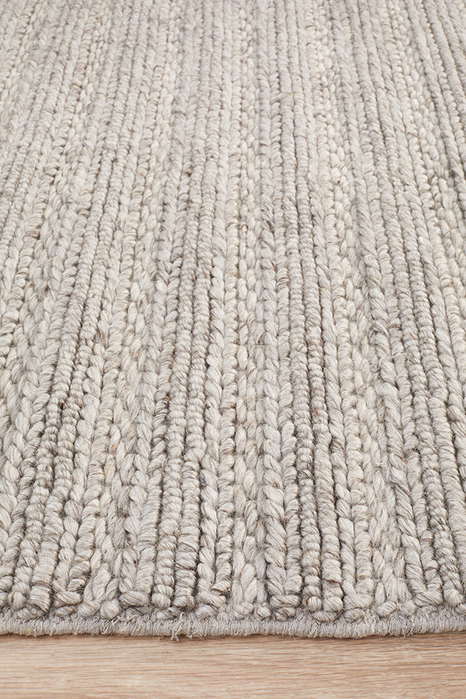 Sorrel Silver Wool Rug