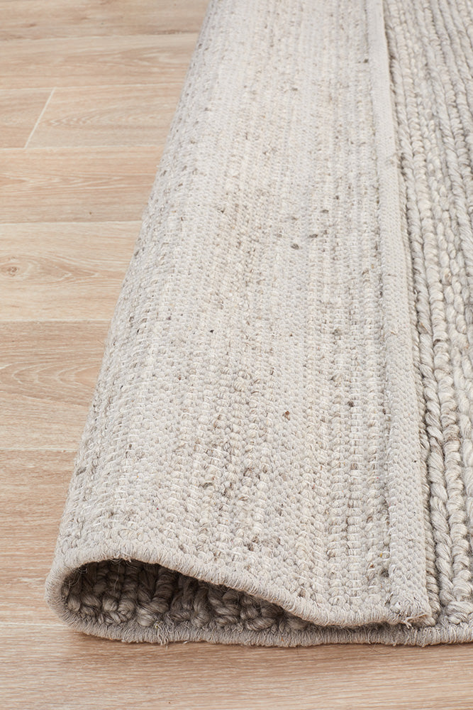 Sorrel Silver Wool Rug