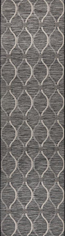Terrazza Ebony Brown Runner Rug