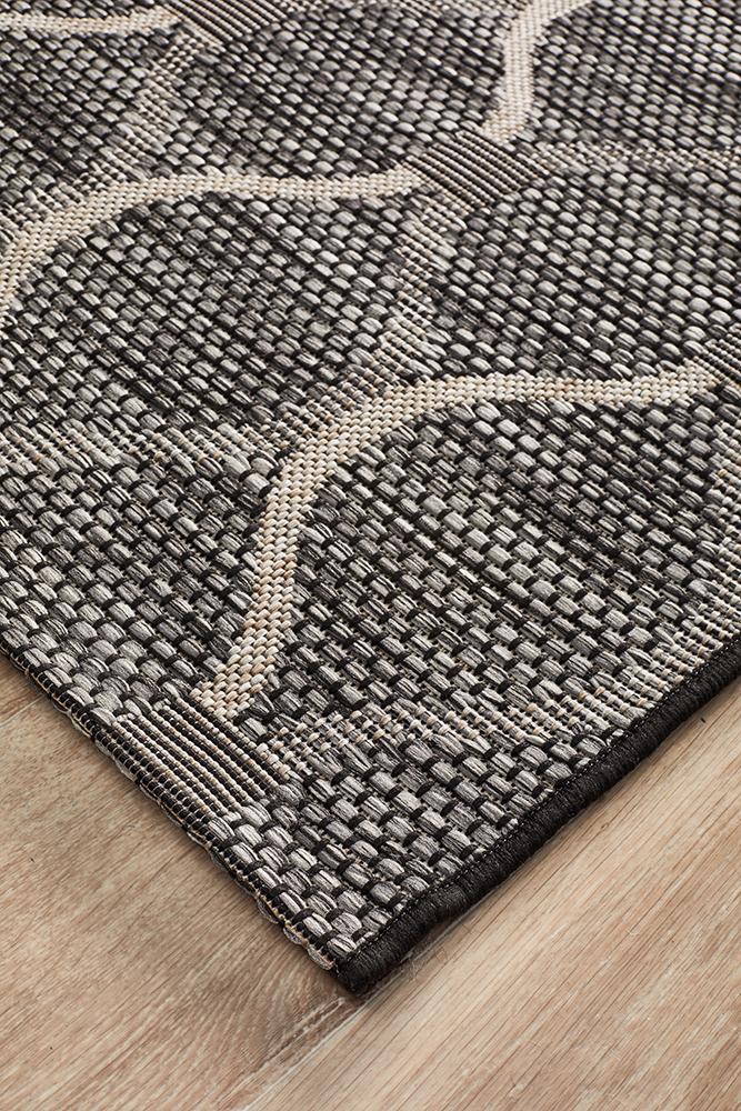 Terrazza Ebony Brown Runner Rug