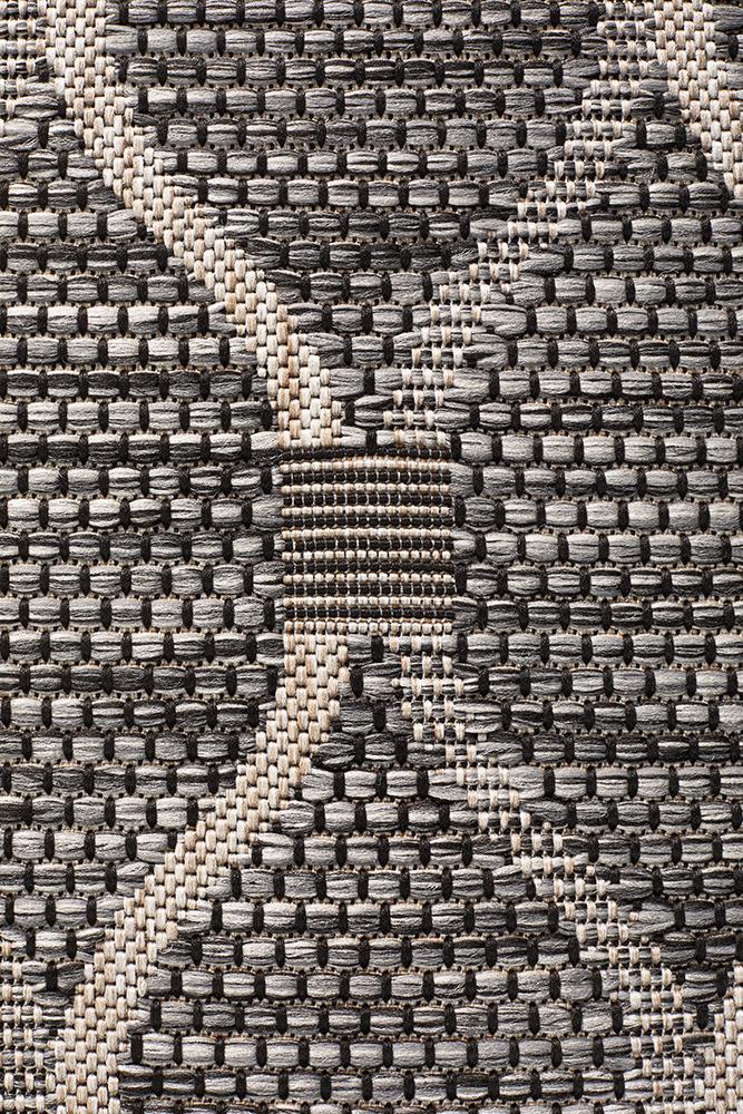 Terrazza Ebony Brown Runner Rug