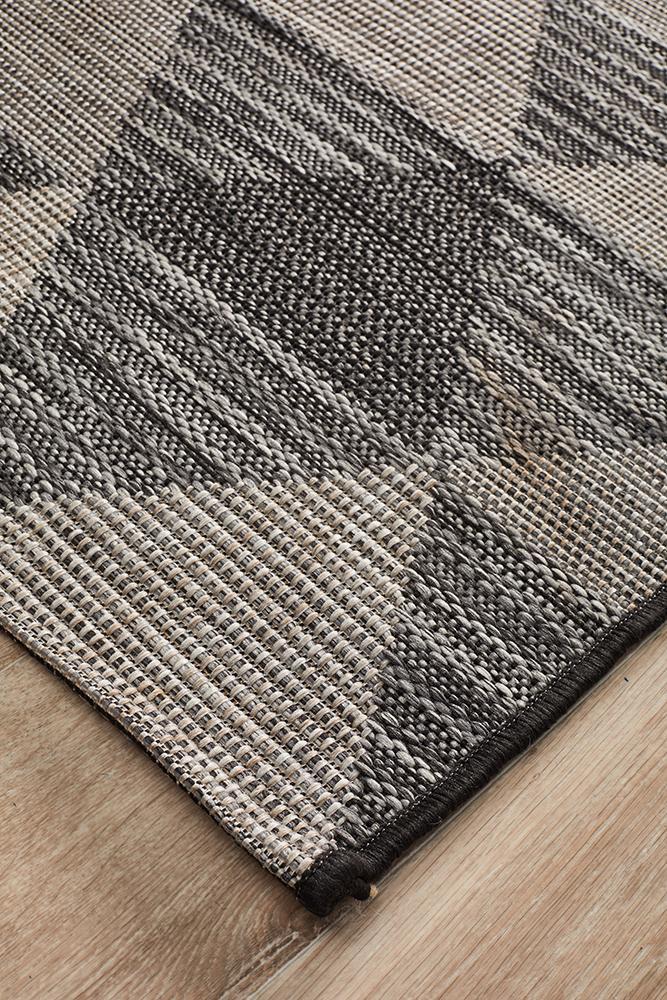 Terrazza Ink Brown Runner Rug