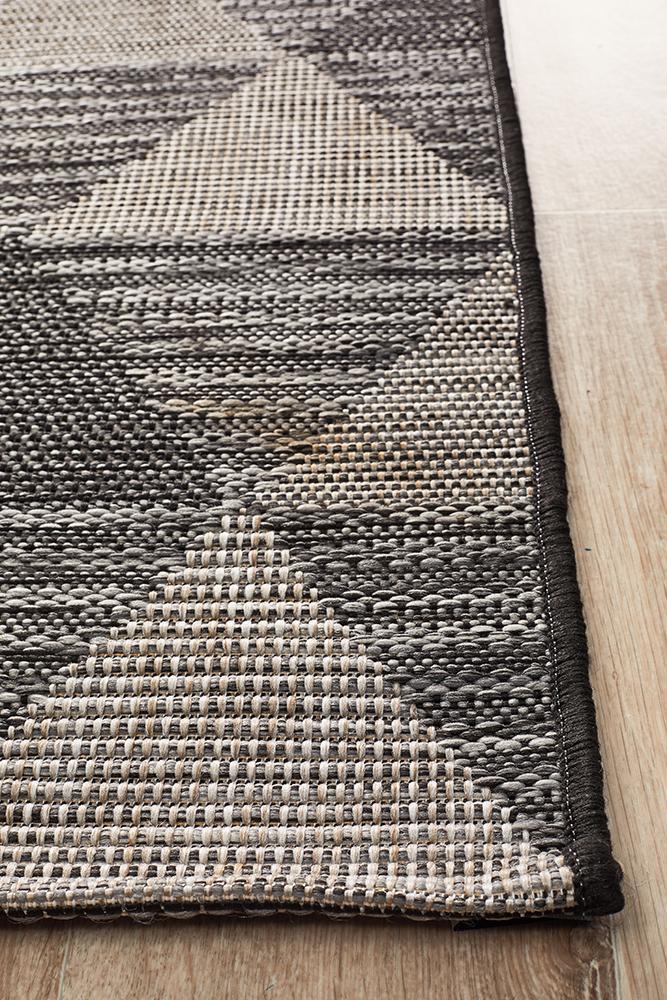 Terrazza Ink Brown Runner Rug
