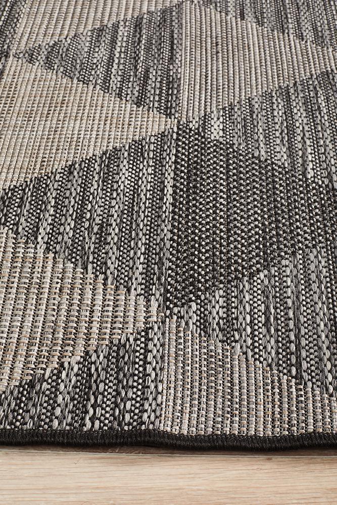 Terrazza Ink Brown Runner Rug