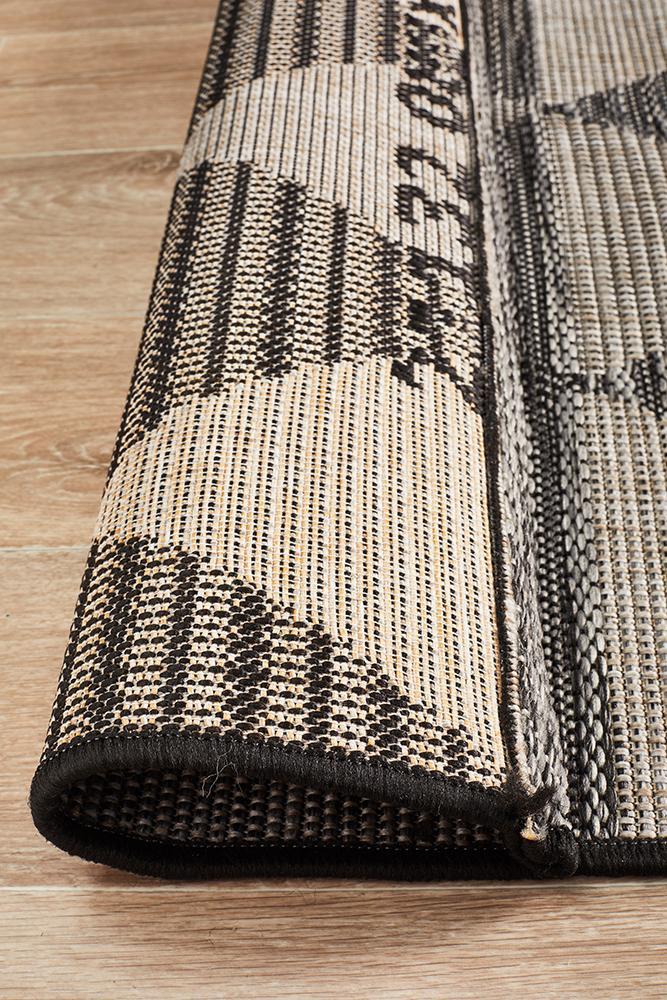 Terrazza Ink Brown Runner Rug