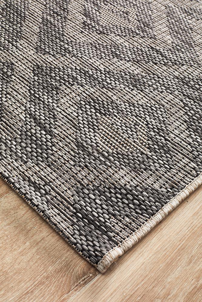 Terrazza Black Runner Rug