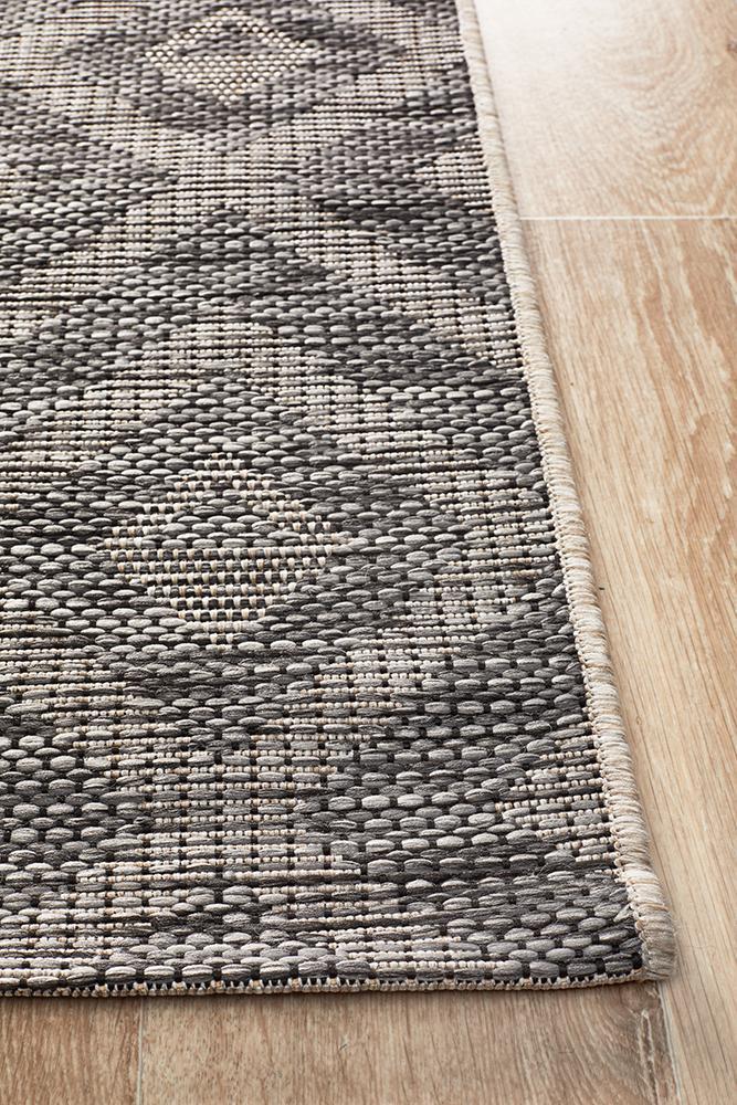 Terrazza Black Runner Rug