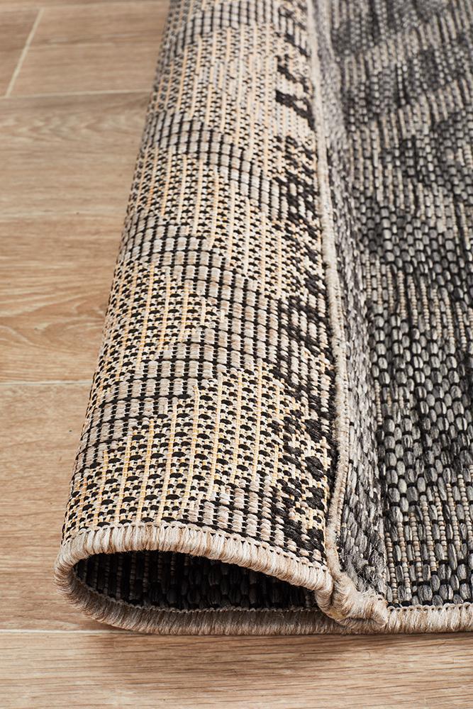 Terrazza Black Runner Rug
