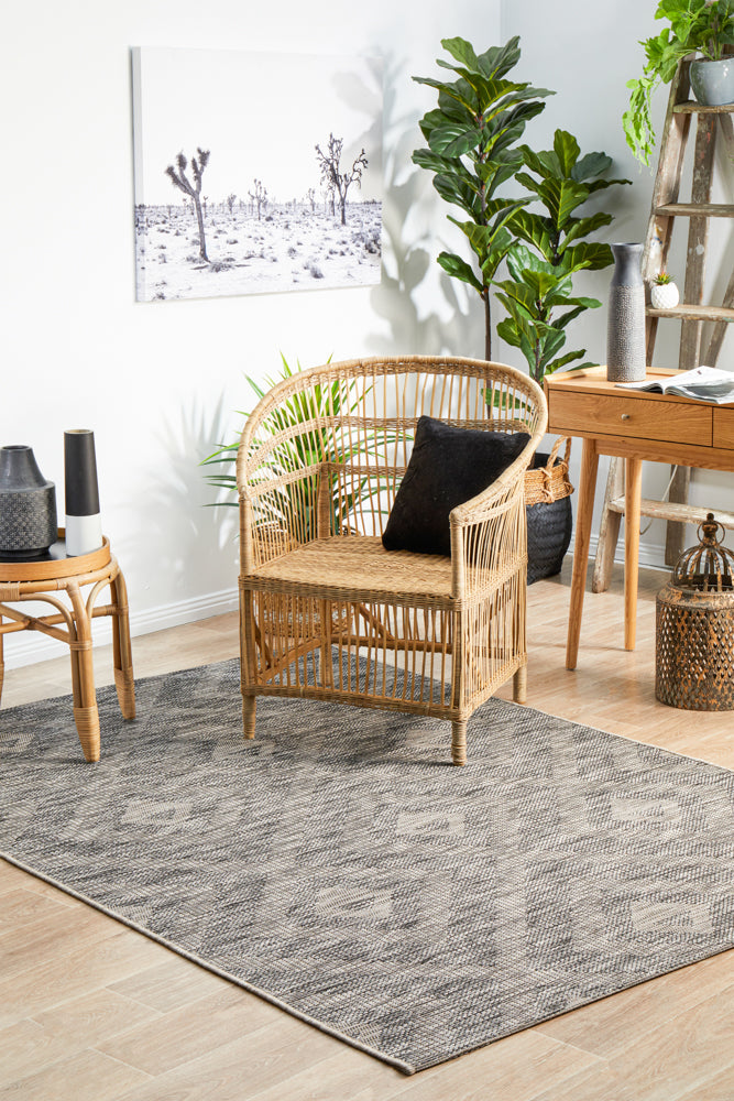 Terrazza Jet Brown Rug