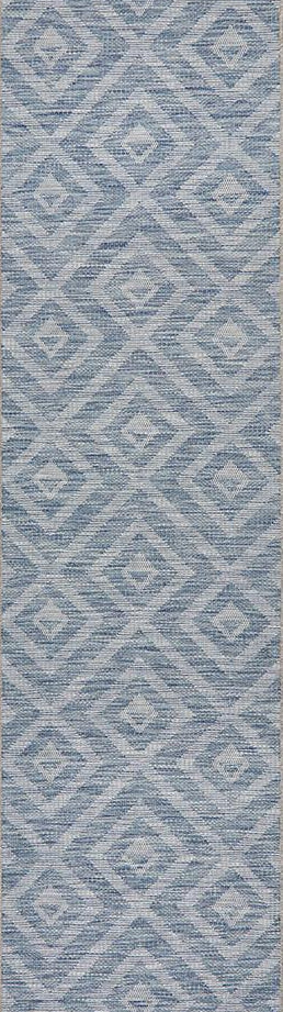 Terrazza Indigo Blue Runner Rug