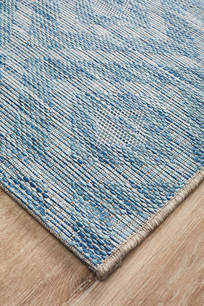Terrazza Indigo Blue Runner Rug
