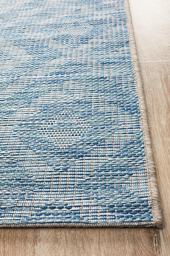 Terrazza Indigo Blue Runner Rug
