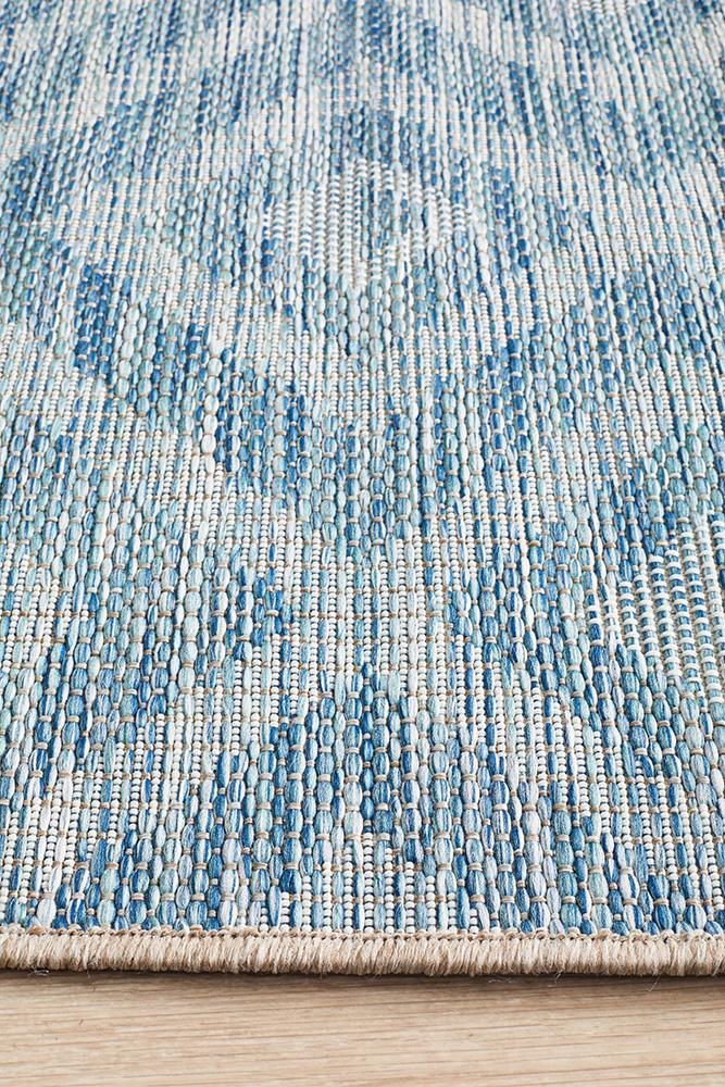 Terrazza Indigo Blue Runner Rug