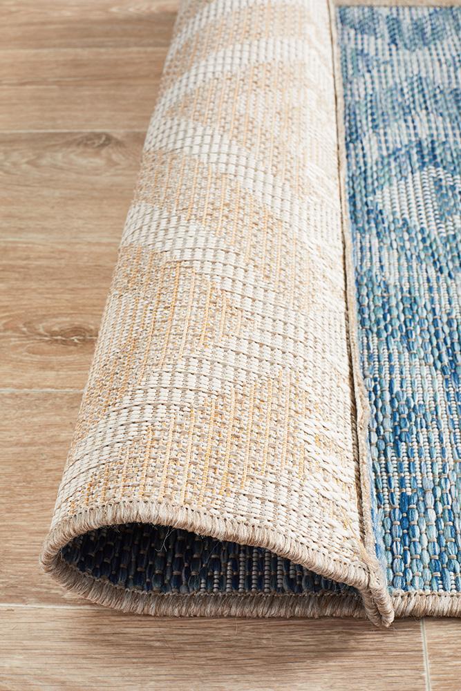 Terrazza Indigo Blue Runner Rug