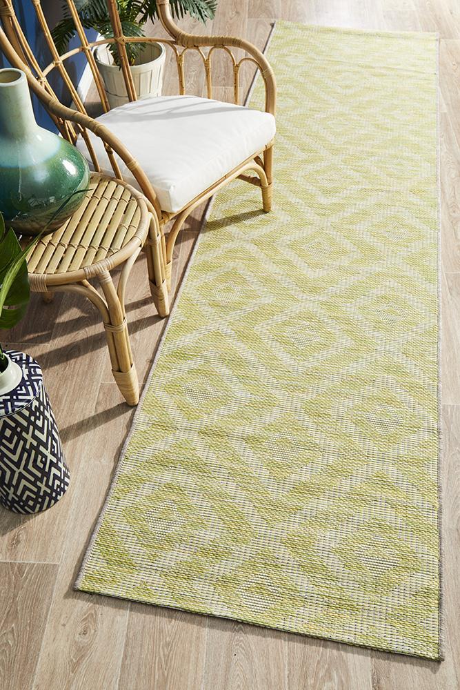 Terrazza Green Runner Rug