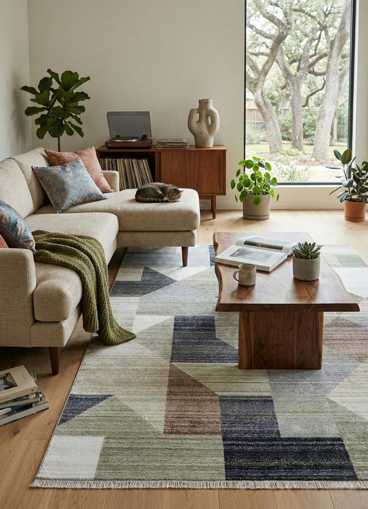 Tova Multi Geometric Rug