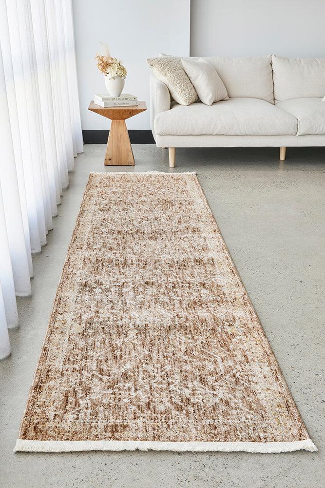 Talvera Brown Runner Rug