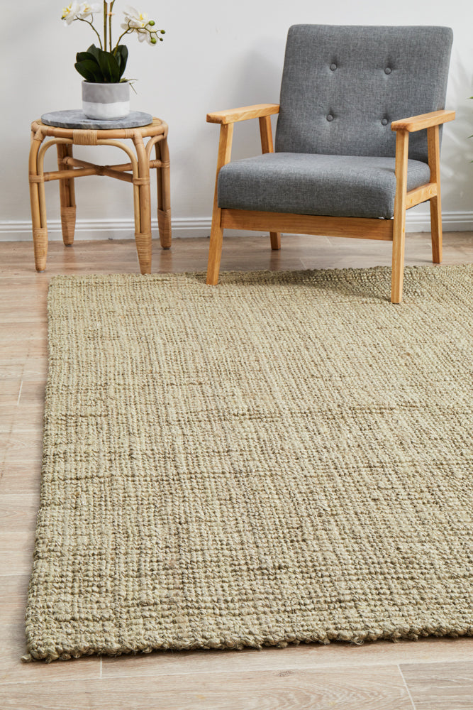Tessura 7 Natural Beige Jute & Cotton Rug
