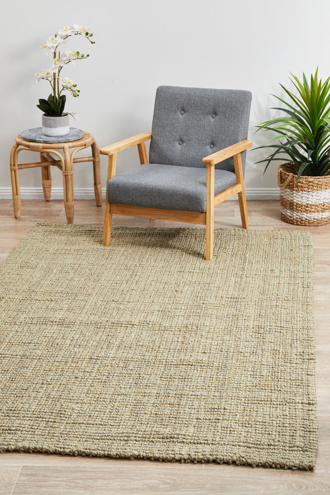 Tessura 7 Natural Beige Jute & Cotton Rug