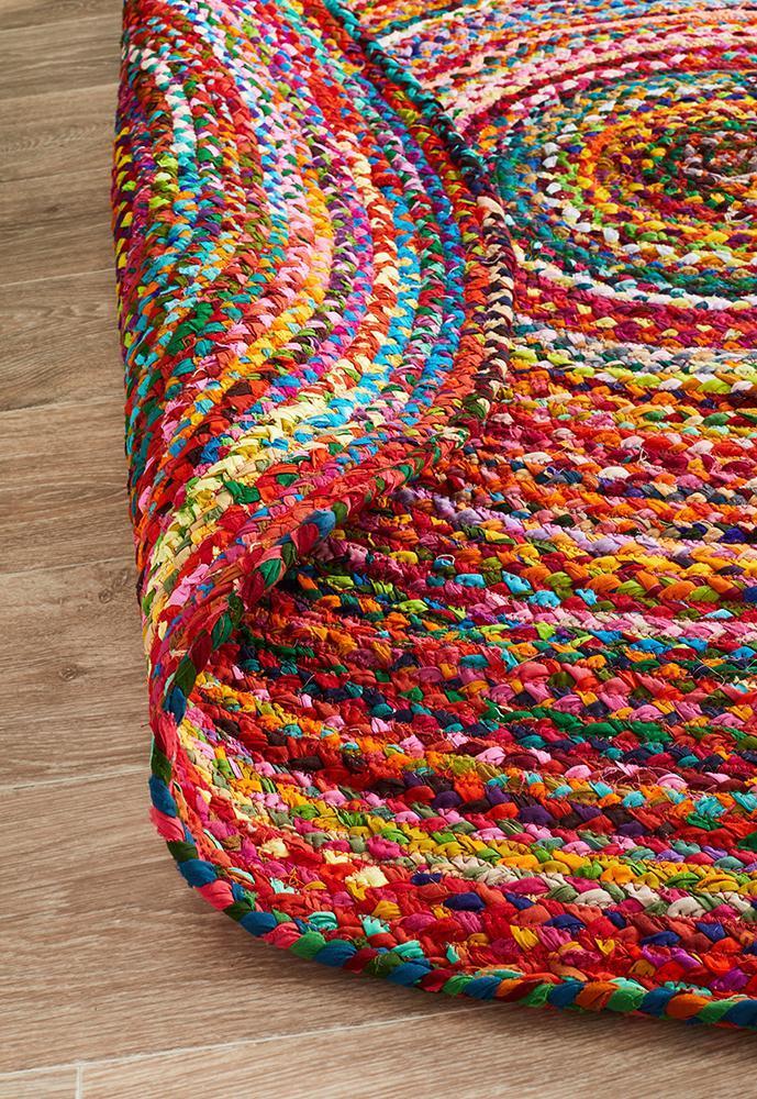 Tessura Multi Jute & Cotton Round Rug