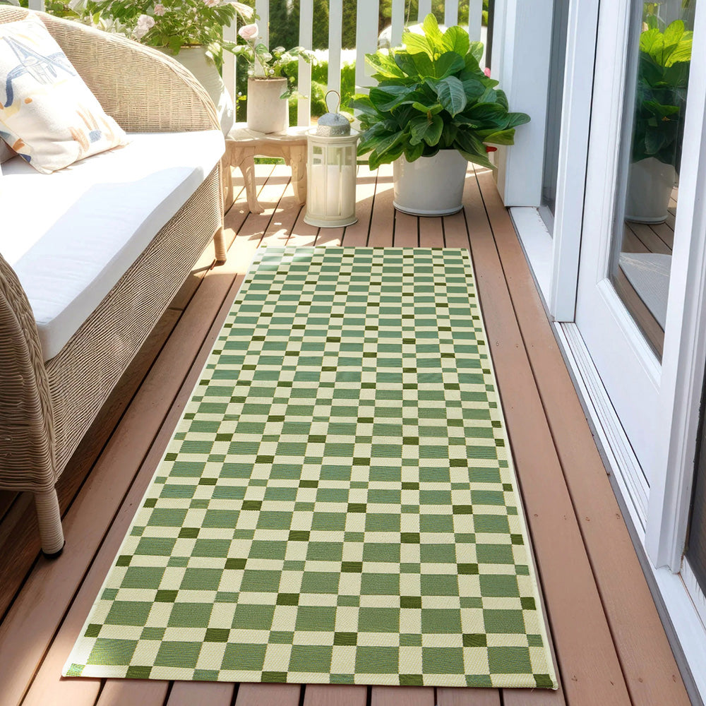 Tramella Celadon Green Runner Rug