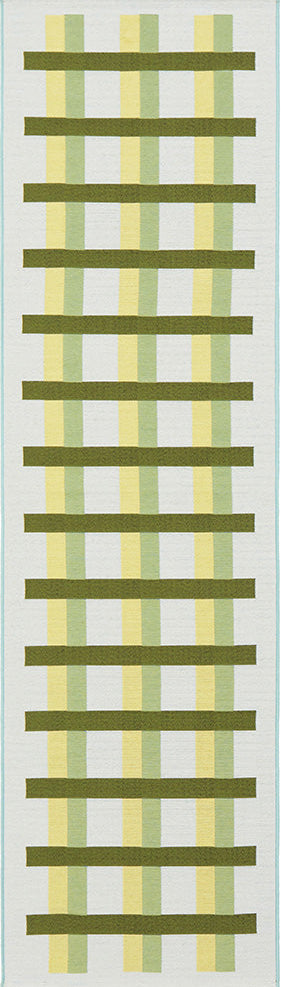 Tramella Green Runner Rug