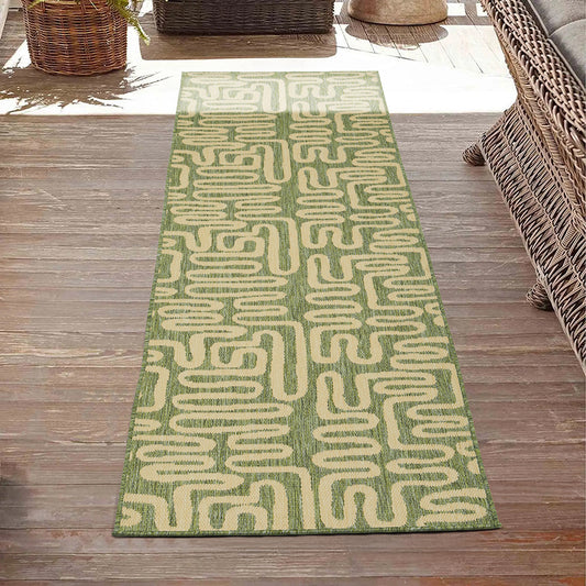 Travessa Green Runner Rug