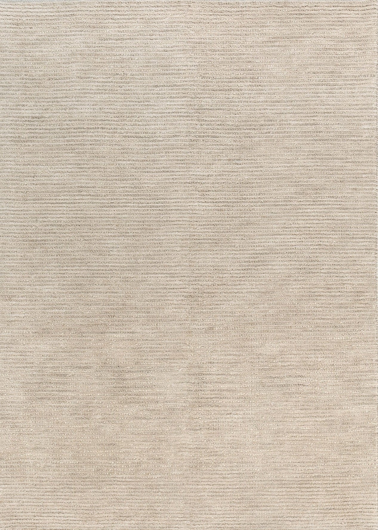 Tuscany Beige Wool Rug in a modern living room with timber and linen furniture