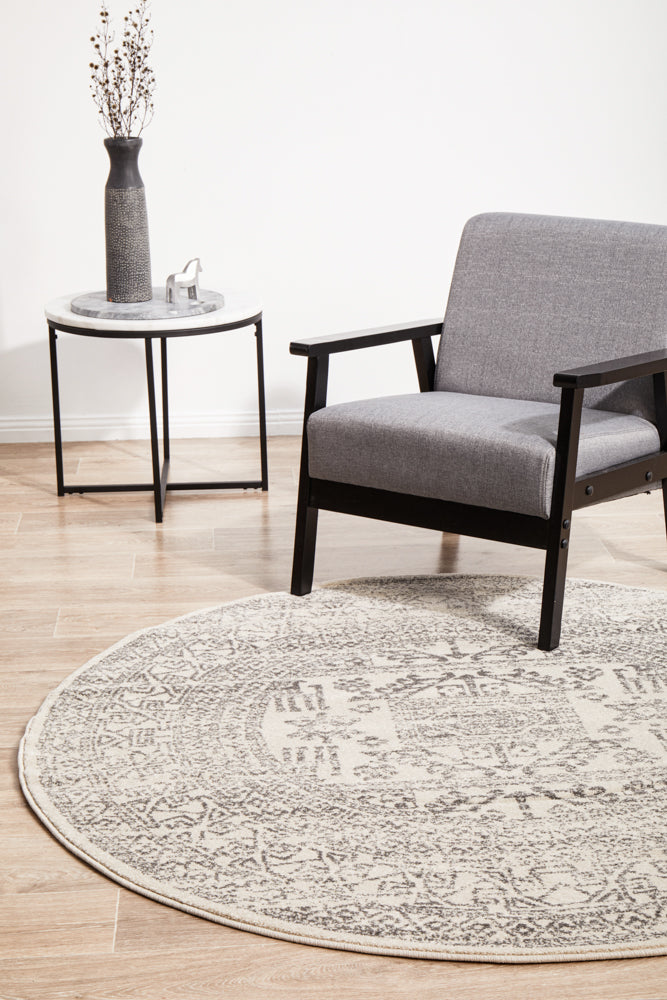 Umbra Cairo Silver Round Rug