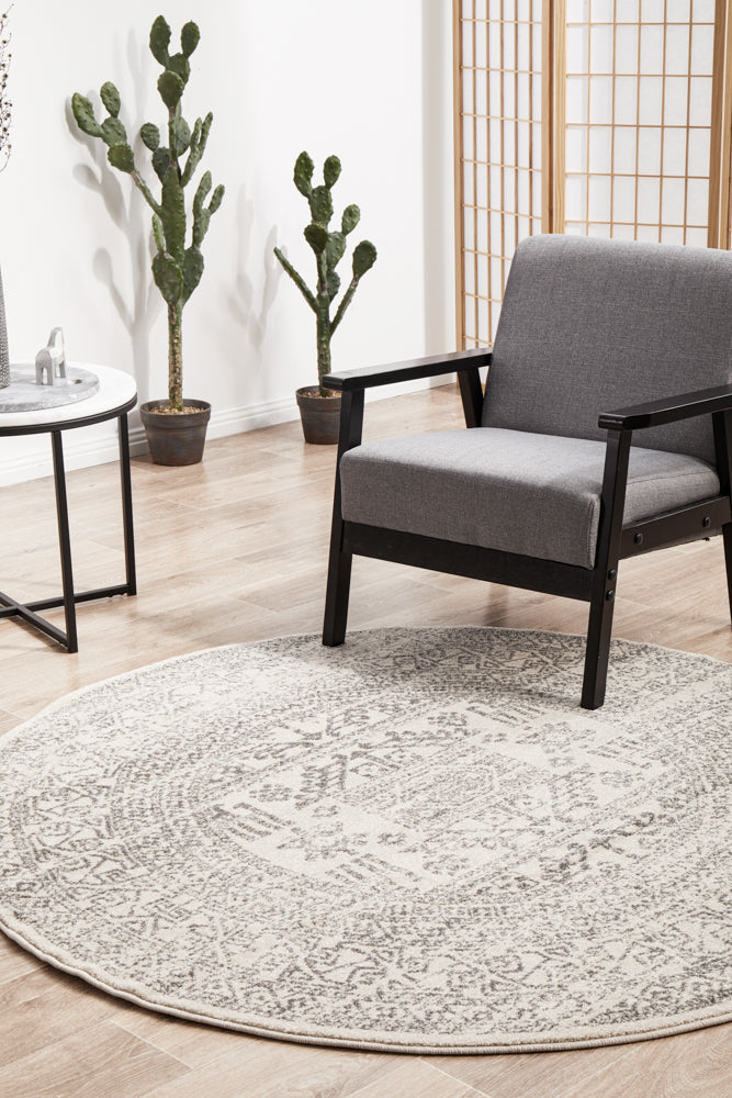 Umbra Cairo Silver Round Rug